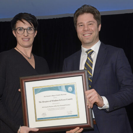 2018 recipient of the Ontario College of Family Physicians Family Practice of the Year Award