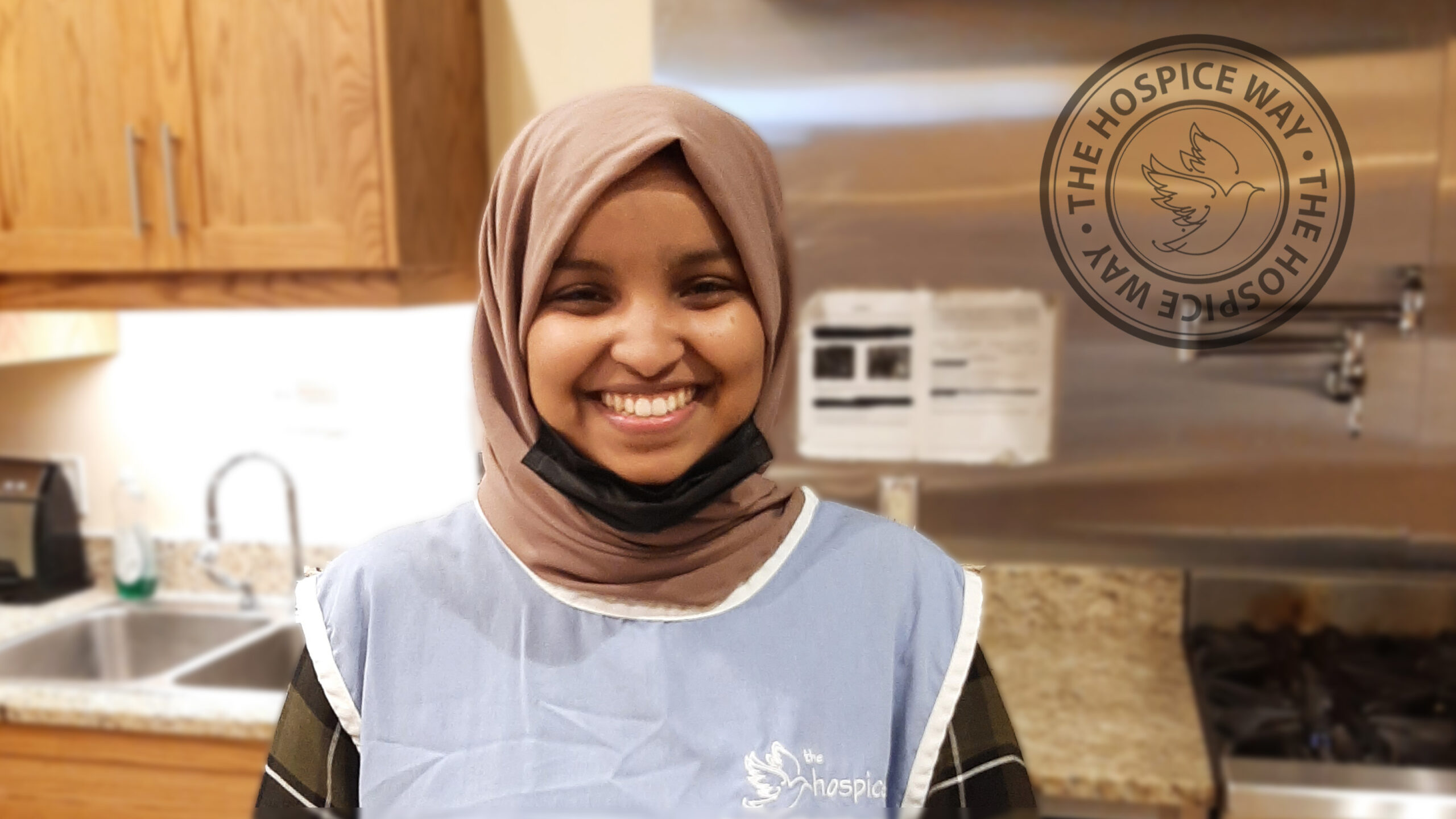 Halima volunteers in the kitchen our Windsor Residence